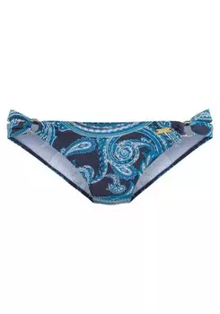 Плавки бикини Boho LASCANA с принтом "пейсли", темно-синий