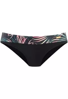 Плавки бикини LASCANA, цвет black print