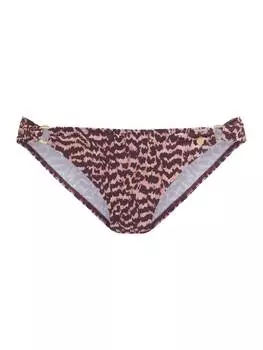 Плавки бикини LASCANA, цвет bordeaux bedruckt