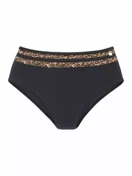 Плавки бикини LASCANA, цвет schwarz/leo