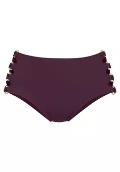 Плавки бикини LASCANA Highwaist, бордо