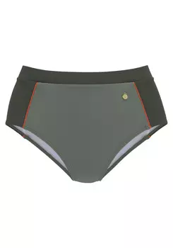 Плавки бикини LASCANA Highwaist, оливковый