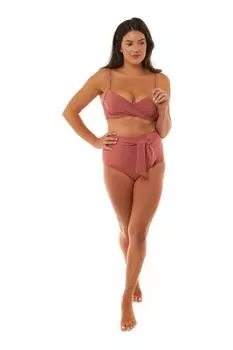 Плавки бикини Loretta с завышенной талией Seaspray, коричневый