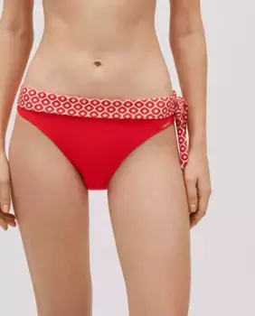 Плавки бикини миди из ткани пике Ysabel Mora, мультиколор