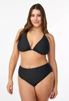 Плавки бикини MIT GLITZER UND TAI-SCHNITT Zizzi, черный