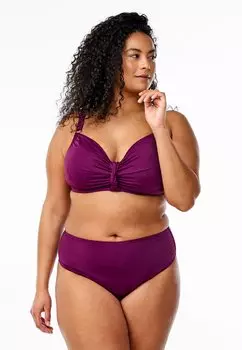 Плавки бикини MIT NORMALER TAILLE Zizzi, темно-фиолетовый