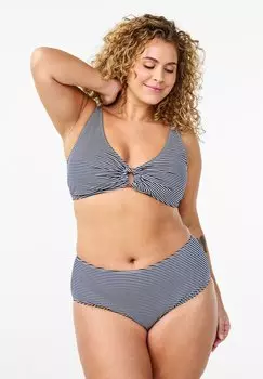 Плавки бикини MIT STREIFENMUSTER UND NORMALER TAILLE Zizzi, синий