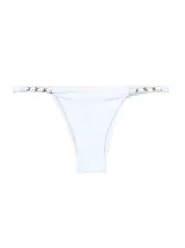 Плавки бикини Paula с узлом и бисером ViX by Paula Hermanny, белый