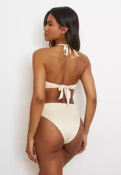 Плавки бикини PENDANT HOOP HIGH WAIST Moda Minx, бежевый