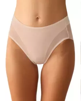 Плавки бикини с эффектом стрингов и ластовицей спереди Promise, бежевый