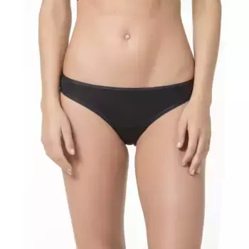 Плавки бикини с эффектом второй кожи Selmark, черный