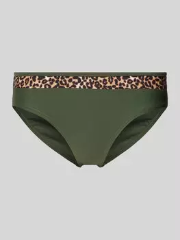 Плавки бикини с эластичным поясом модель «Аделин» LASCANA, оливковый