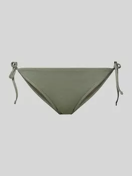 Плавки бикини с боковой шнуровкой, модель «SHINY WAVE» Roxy, оливковый