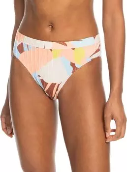Плавки бикини с цветочным принтом The Shorey Roxy, цвет Rustic Brown Floraldelic