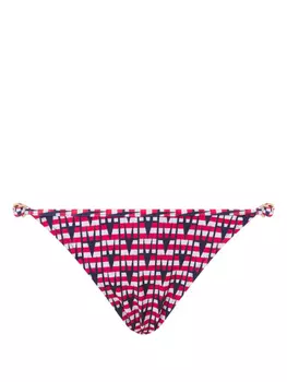 Плавки бикини с геометричным принтом Moschino, синий