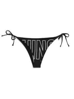 Плавки бикини с логотипом Moschino, черный