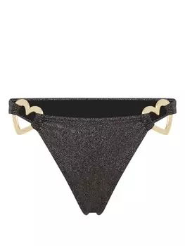 Плавки бикини с люрексом Moschino, черный