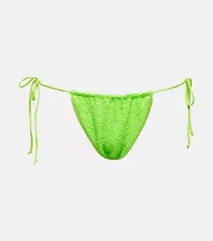 Плавки бикини с пайетками NORMA KAMALI, зеленый