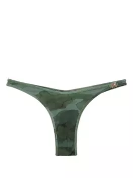 Плавки бикини с принтом Camo Palm Angels, зеленый
