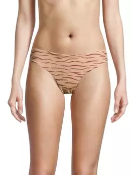 Плавки бикини с принтом Daisy Tiger Onia, цвет Hazelnut