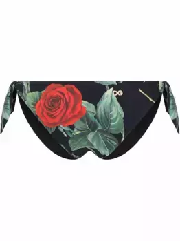 Плавки бикини с принтом DOLCE & GABBANA, черный