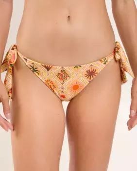 Плавки бикини с принтом и бантом Ro de Sol, цвет Natural