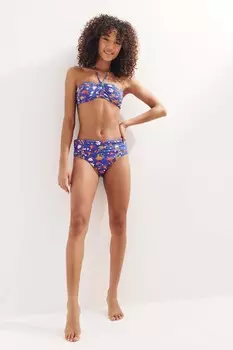 Плавки бикини с принтом Label, розовый