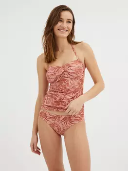 Плавки бикини с принтом пальмовых листьев цвета ржавчины George., коричневый