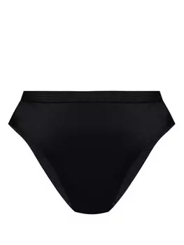 Плавки бикини с высоким вырезом Versace, черный