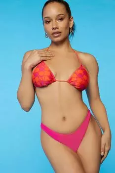 Плавки бикини с высокими ногами Sports Illustrated Forever 21, розовый