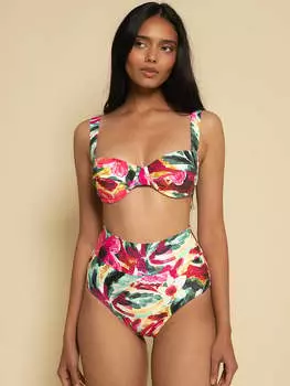 Плавки бикини с высокой посадкой Ac Montce, мультиколор