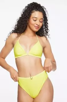 Плавки бикини с высокой посадкой и люверсами Forever 21