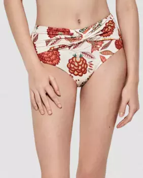 Плавки бикини с высокой посадкой и принтом Gisela, мультиколор