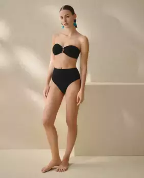 Плавки бикини с высокой талией nfasis, черный