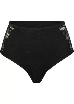 Плавки бикини с высокой талией Rainbow, черный