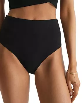 Плавки бикини с высокой талией REISS Cristina, черный