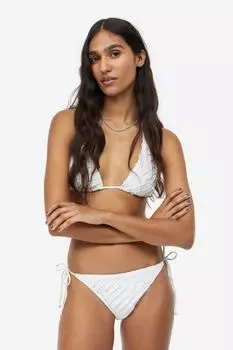 Плавки бикини с завязками H&M, белый