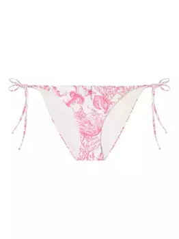 Плавки бикини с завязками VERSACE, белый