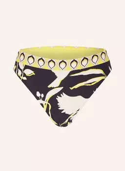 Плавки бикини с завышенной талией birds of paradise SEAFOLLY, цвет SCHWARZ/GELB/WEISS