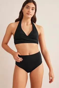 Плавки бикини с завышенной талией Boden, черный