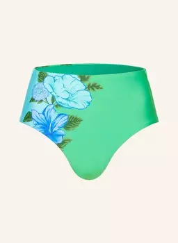 Плавки бикини с завышенной талией garden party SEAFOLLY, цвет GRN/TRKIS/BLAU