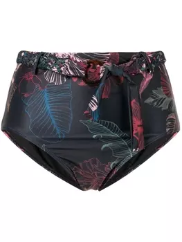 Плавки бикини с завышенной талией и поясом Duskii, черный