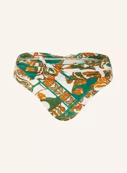 Плавки бикини с завышенной талией perceptions MARYAN MEHLHORN, цвет ECRU/GRN/COGNAC