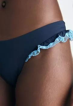 Плавки бикини Seafolly, настоящий темно-синий Lucia High Cut Rio Pant