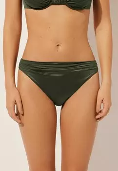 Плавки бикини SHINY Calzedonia, зеленый