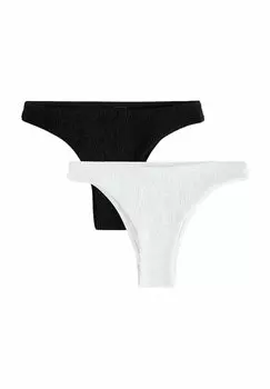 Плавки бикини SHIRRED BRAZILIAN 2 PACK Next, черный