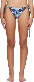 Плавки бикини синего цвета с сердечками Ottolinger