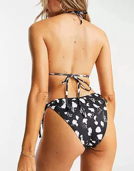 Плавки бикини смешанного цвета с завязками по бокам ASOS DESIGN