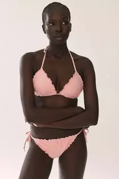 Плавки бикини со стрингами на завязках H&M, розовый