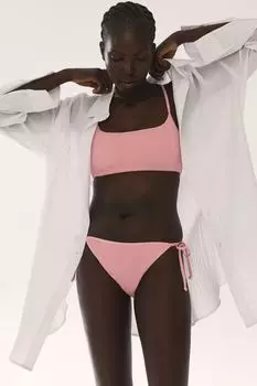 Плавки бикини со стрингами на завязках H&M, розовый